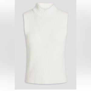 Sandro White Sleeveless Sweater